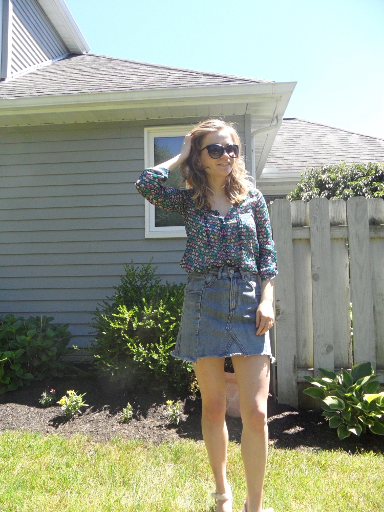 summer jean skirt